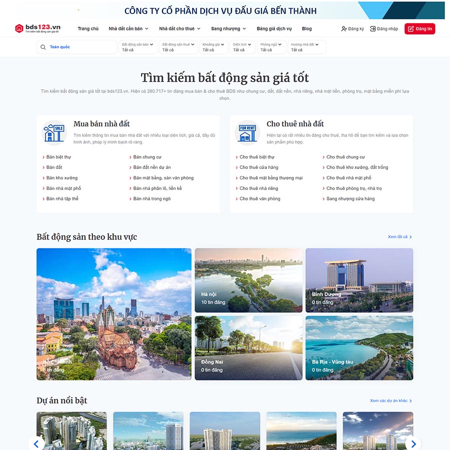 Website Bất Động Sản