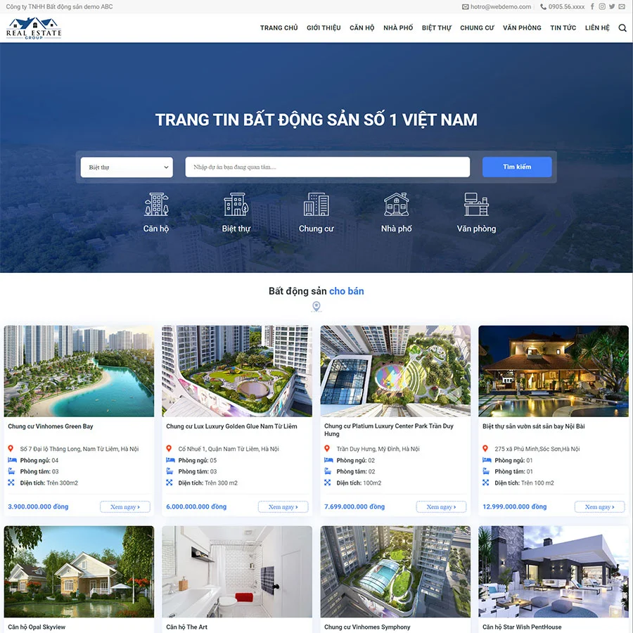 Website Bất Động Sản