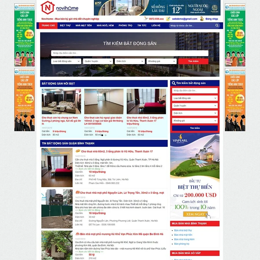 Website Bất Động Sản