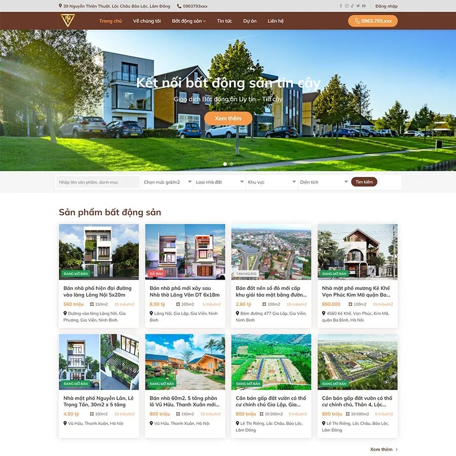Website Bất Động Sản