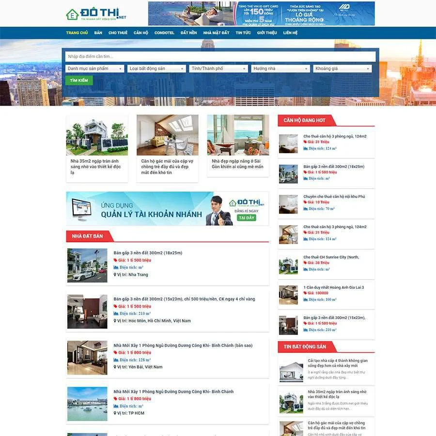 Website Bất Động Sản