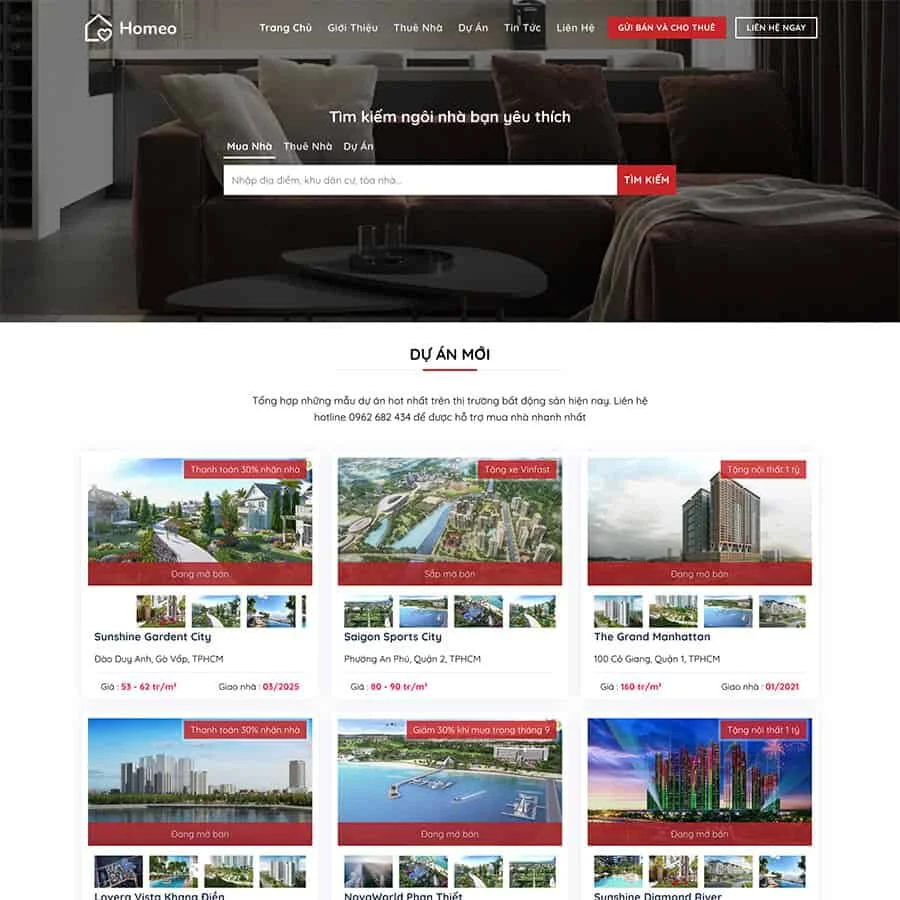 Website Bất Động Sản
