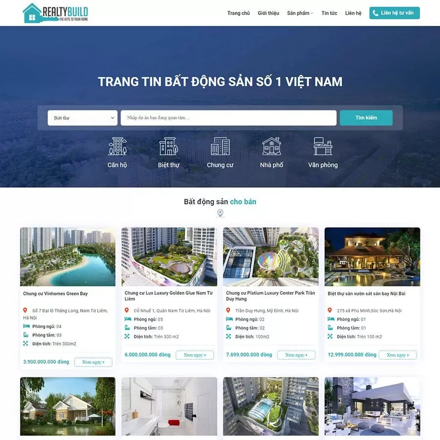 Website Bất Động Sản