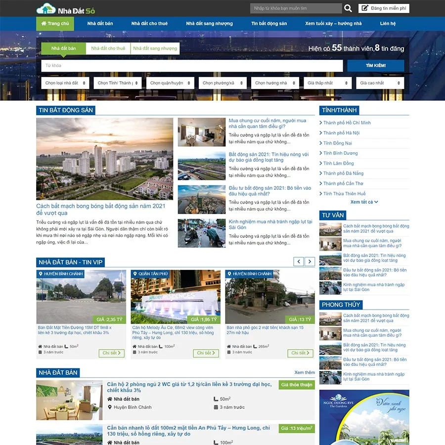 Website Bất Động Sản