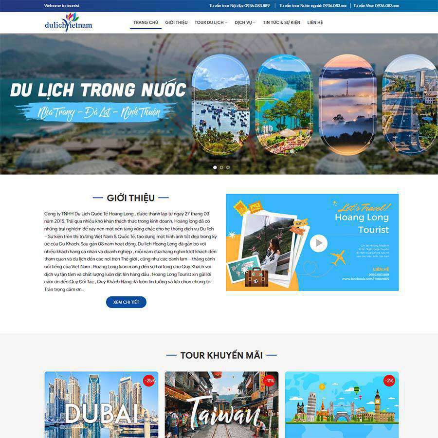 Website Du Lịch
