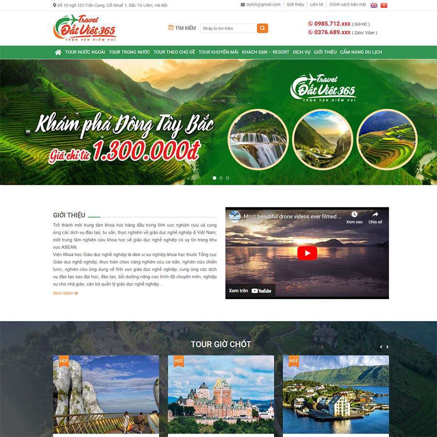 Website Du Lịch