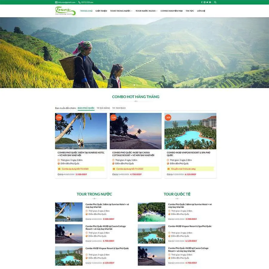 Website Du Lịch