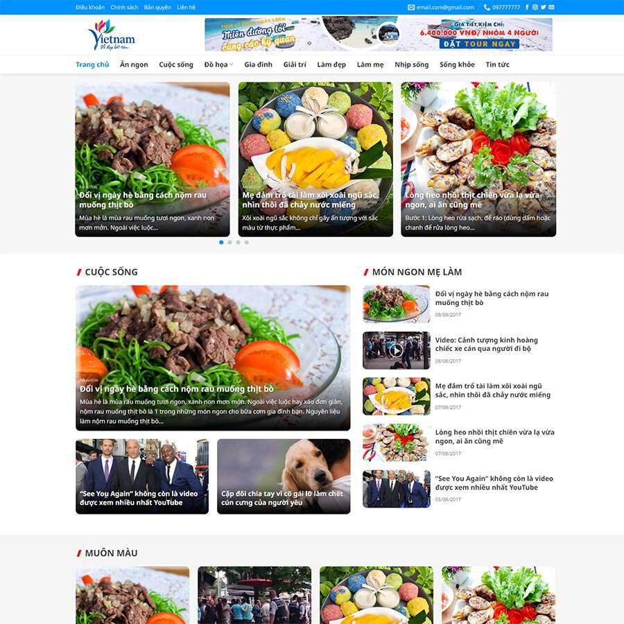 Website Du Lịch
