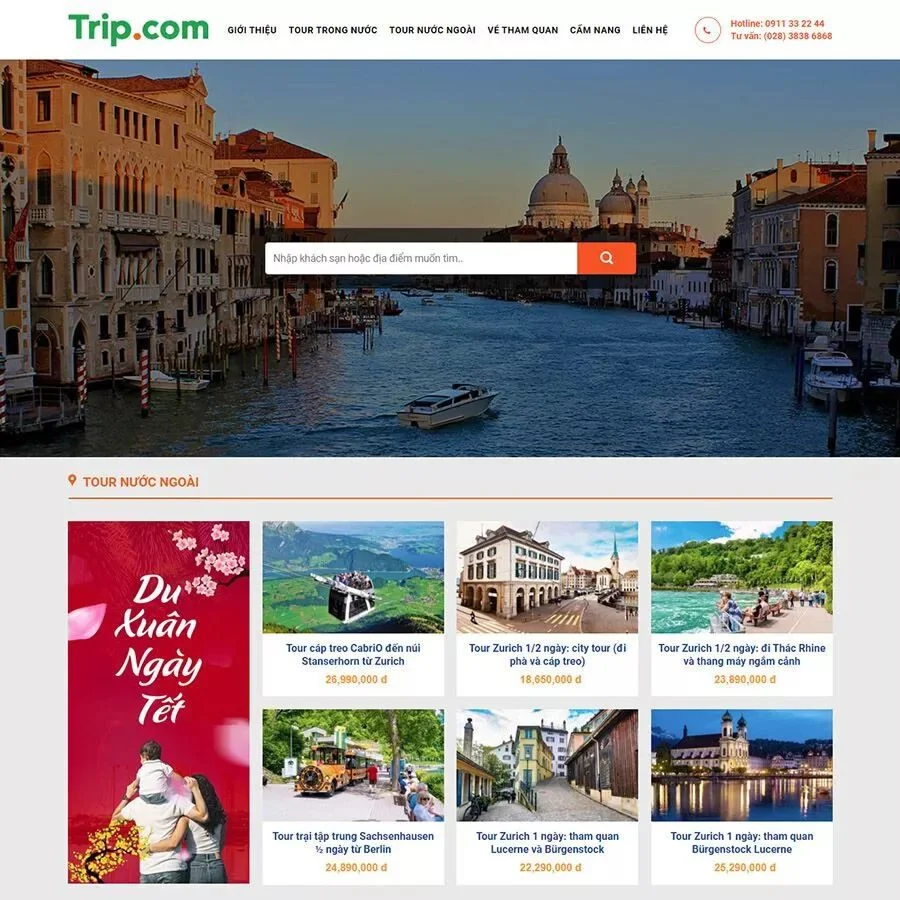 Website Du Lịch