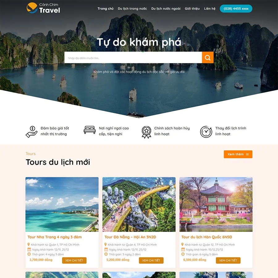 Website Du Lịch