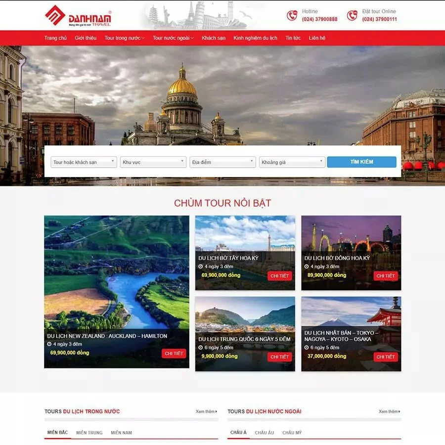 Website Du Lịch