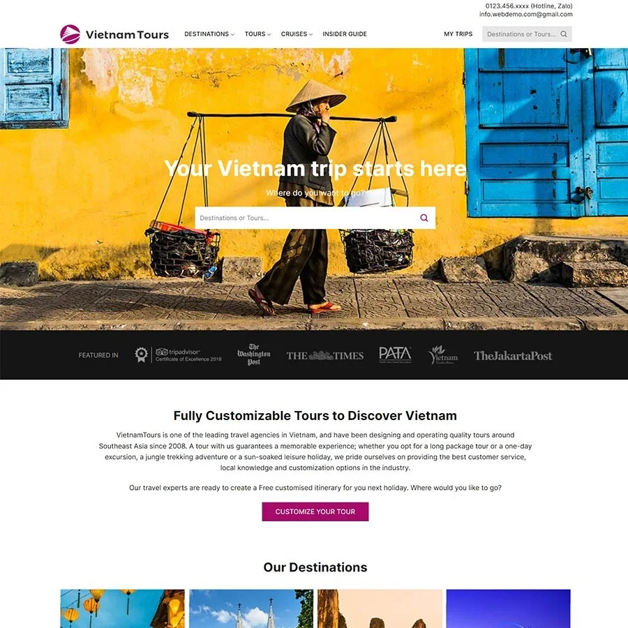 Website Du Lịch