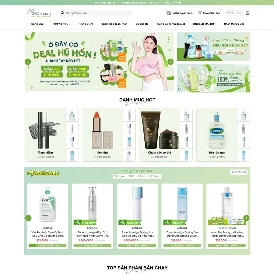 Website Làm Đẹp