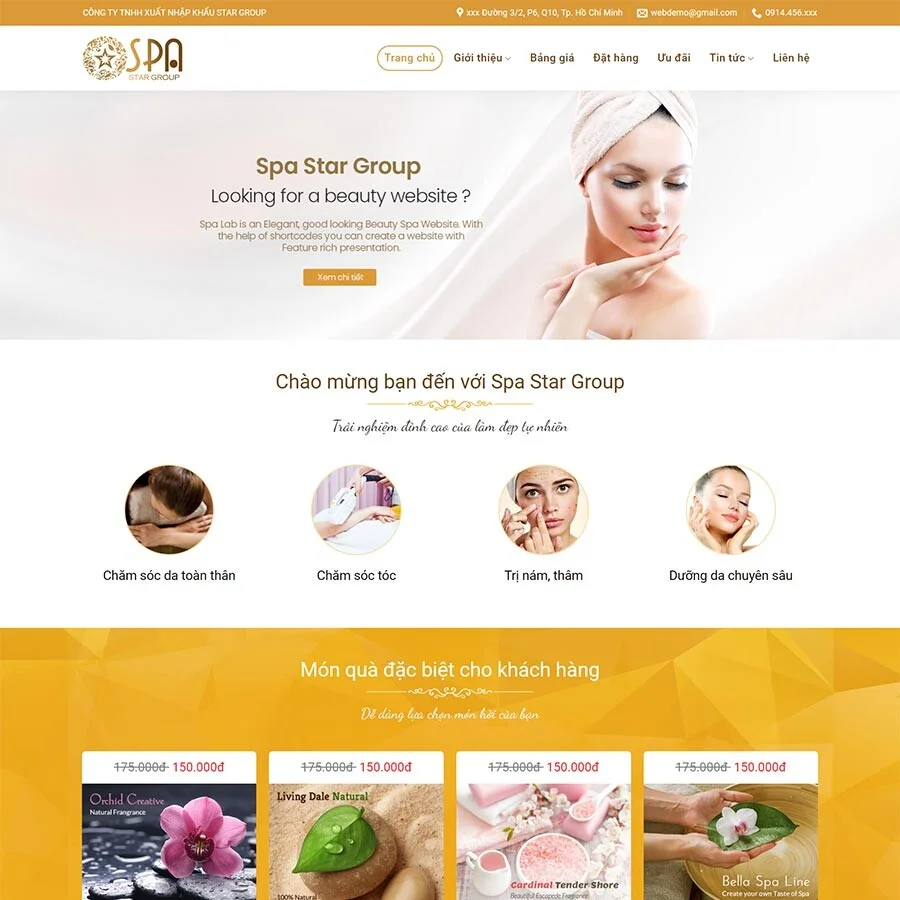 Website Làm Đẹp
