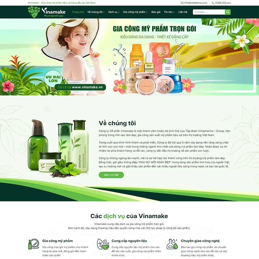 Website Làm Đẹp