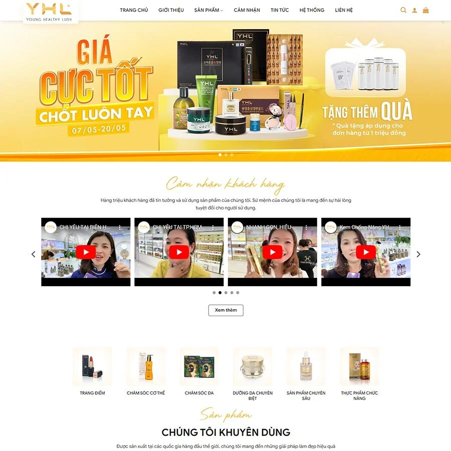 Website Làm Đẹp