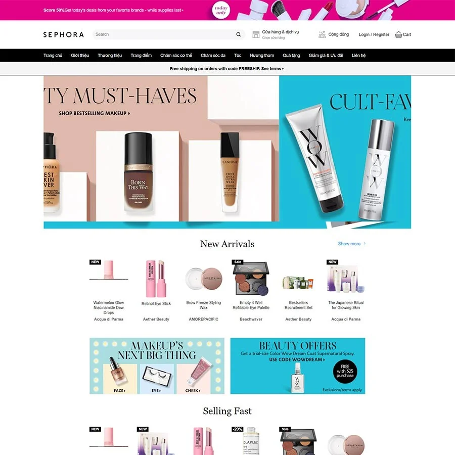Website Làm Đẹp