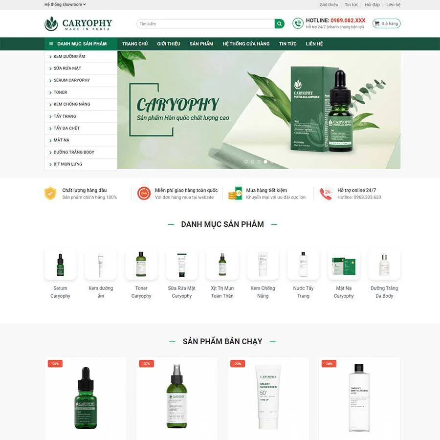 Website Làm Đẹp