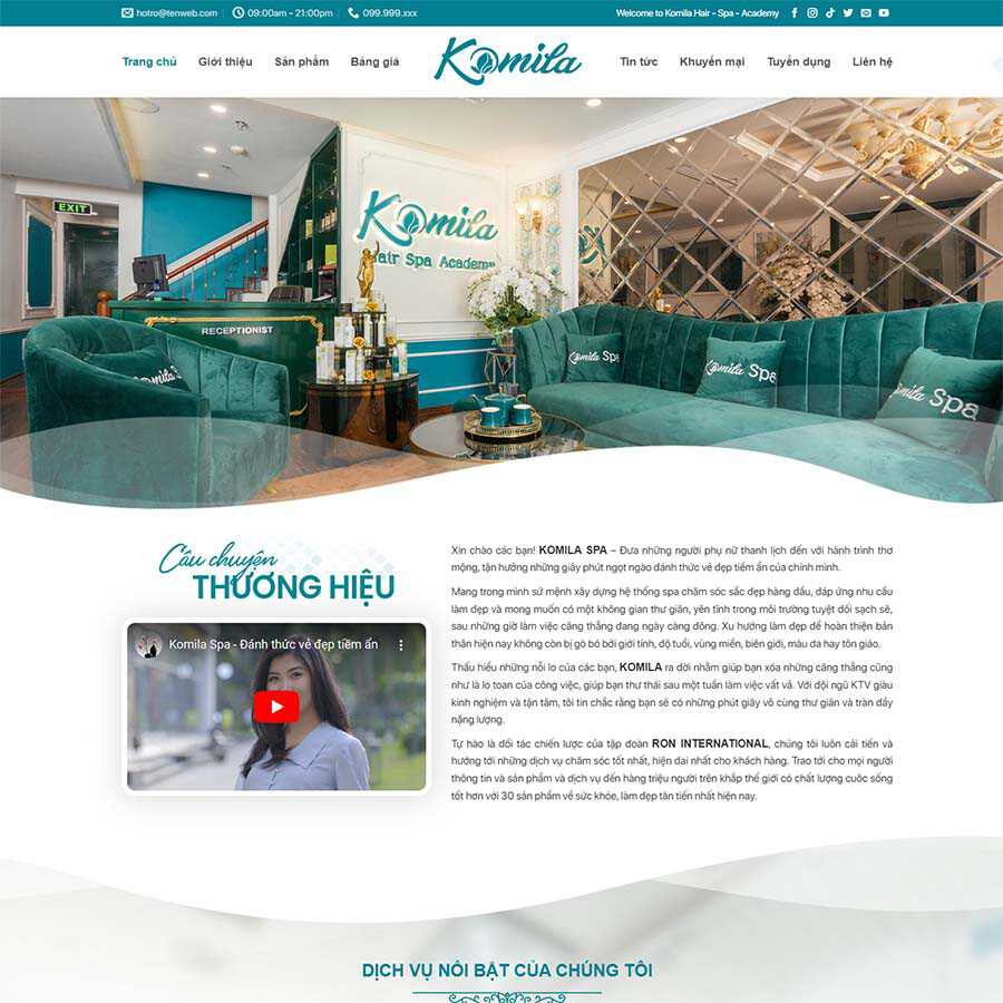 Website Làm Đẹp
