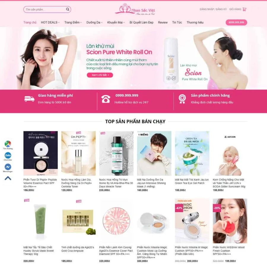 Website Làm Đẹp