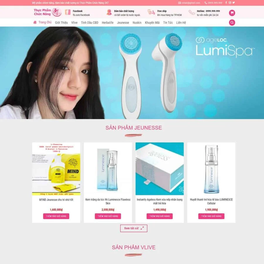 Website Làm Đẹp