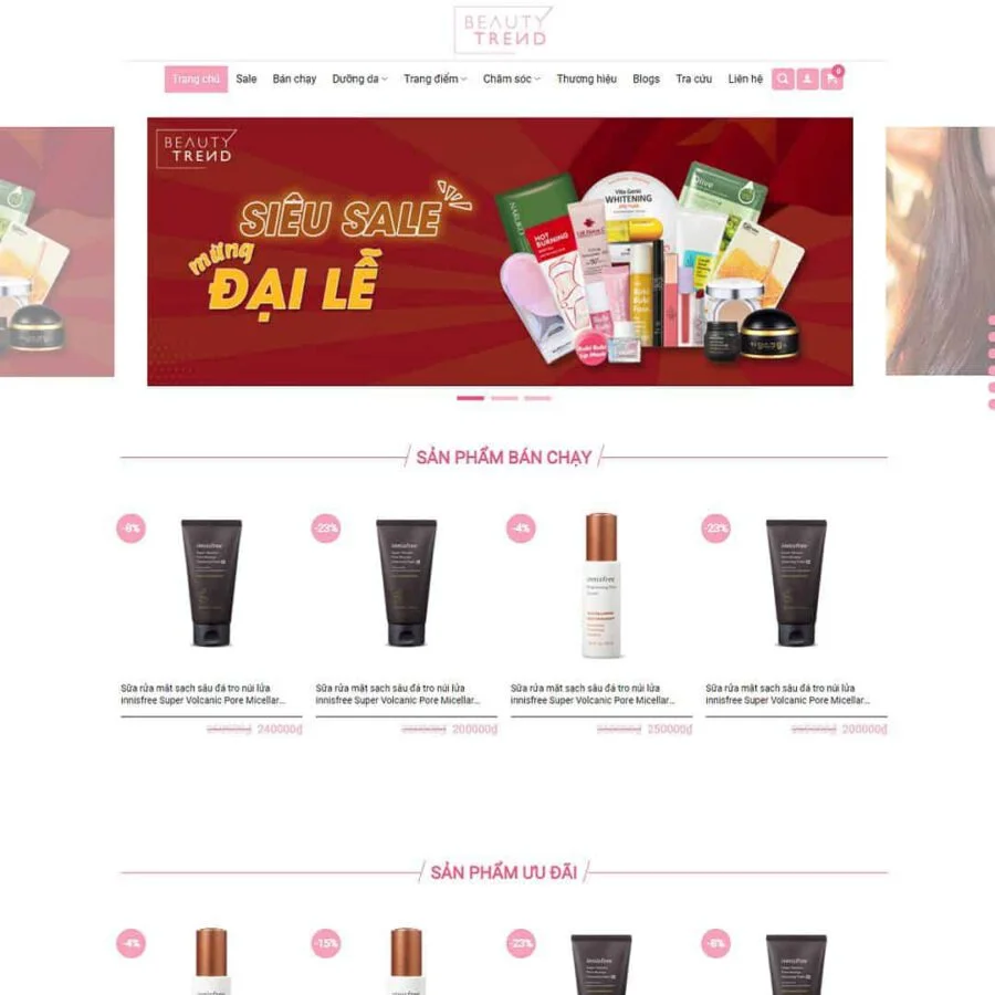 Website Làm Đẹp