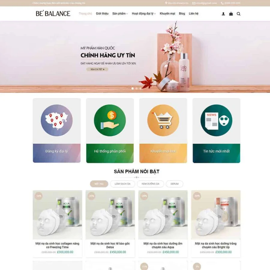 Website Làm Đẹp