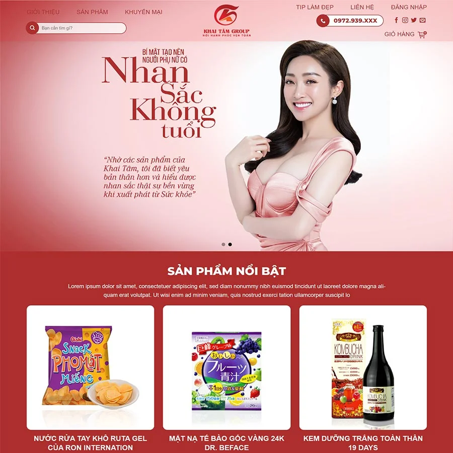 Website Làm Đẹp