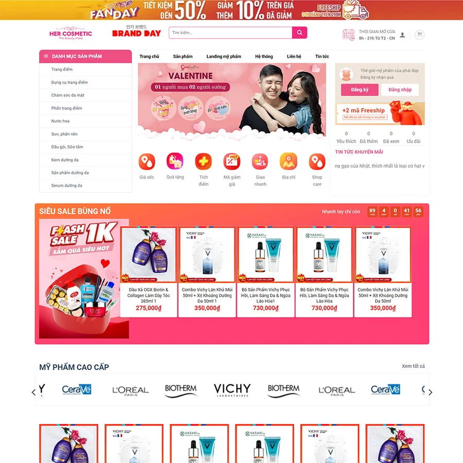 Website Làm Đẹp