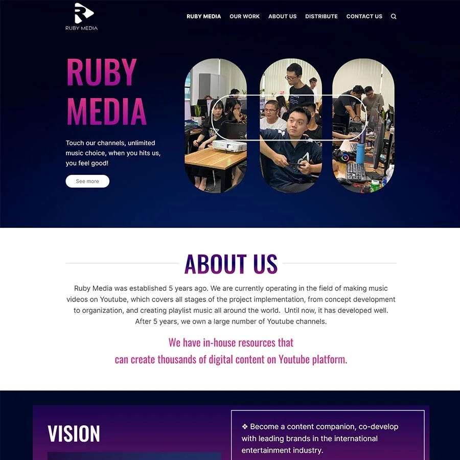 Website Landing Page