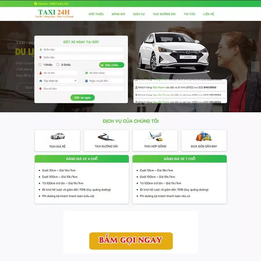 Website Landing Page
