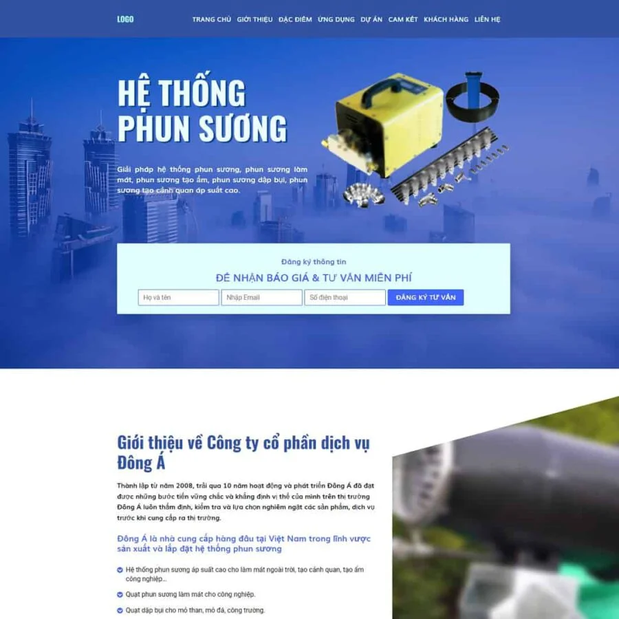 Website Landing Page