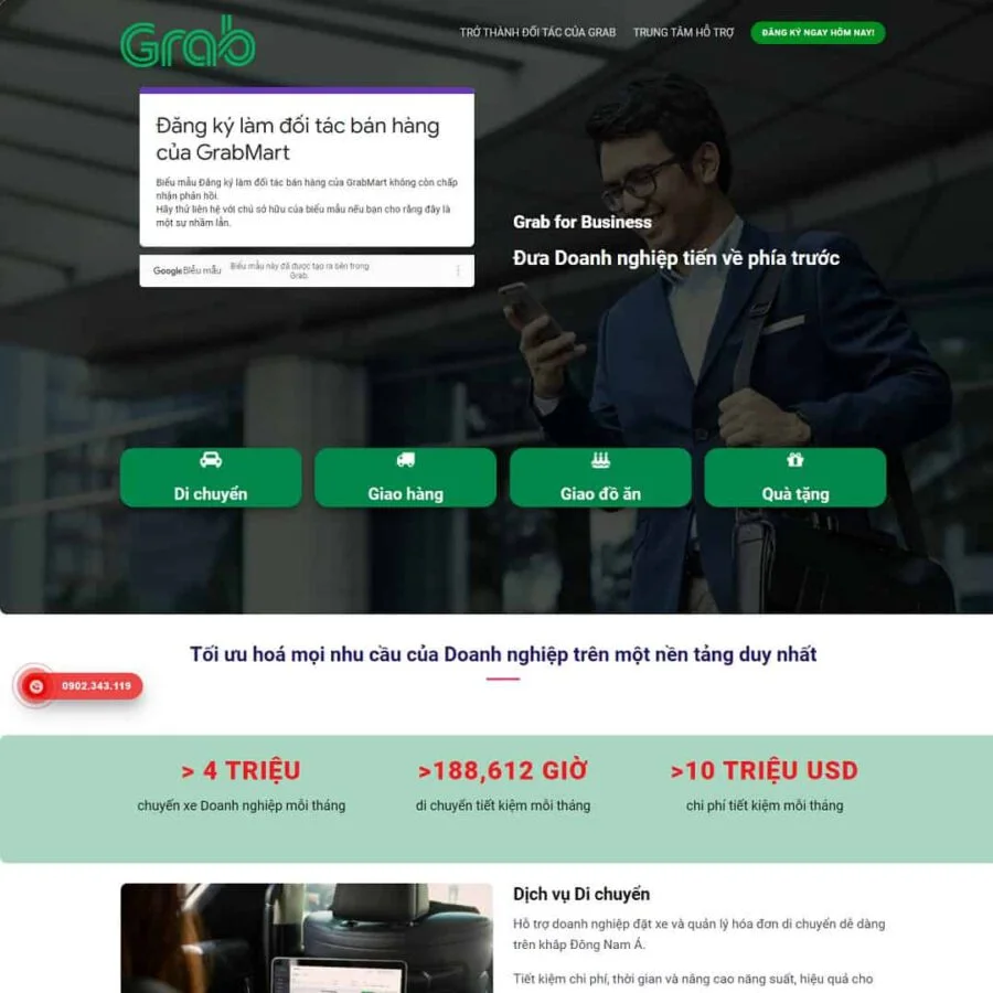Website Landing Page
