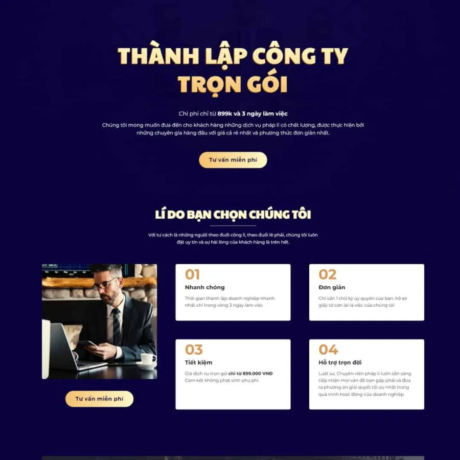 Website Landing Page