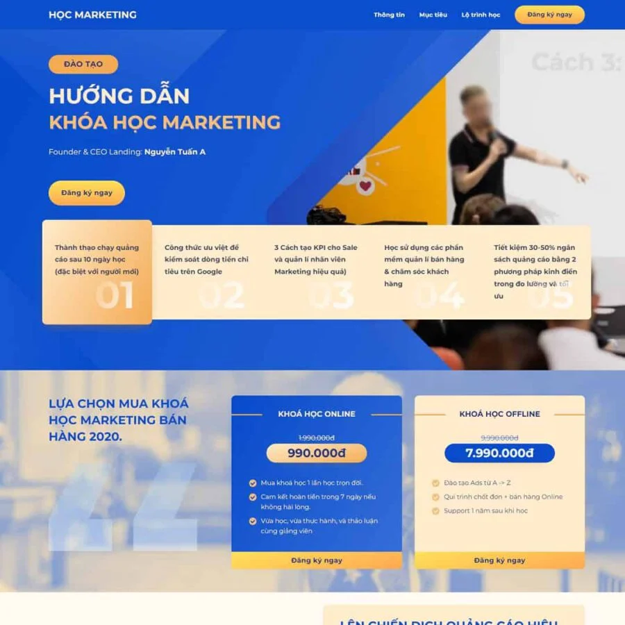 Website Landing Page