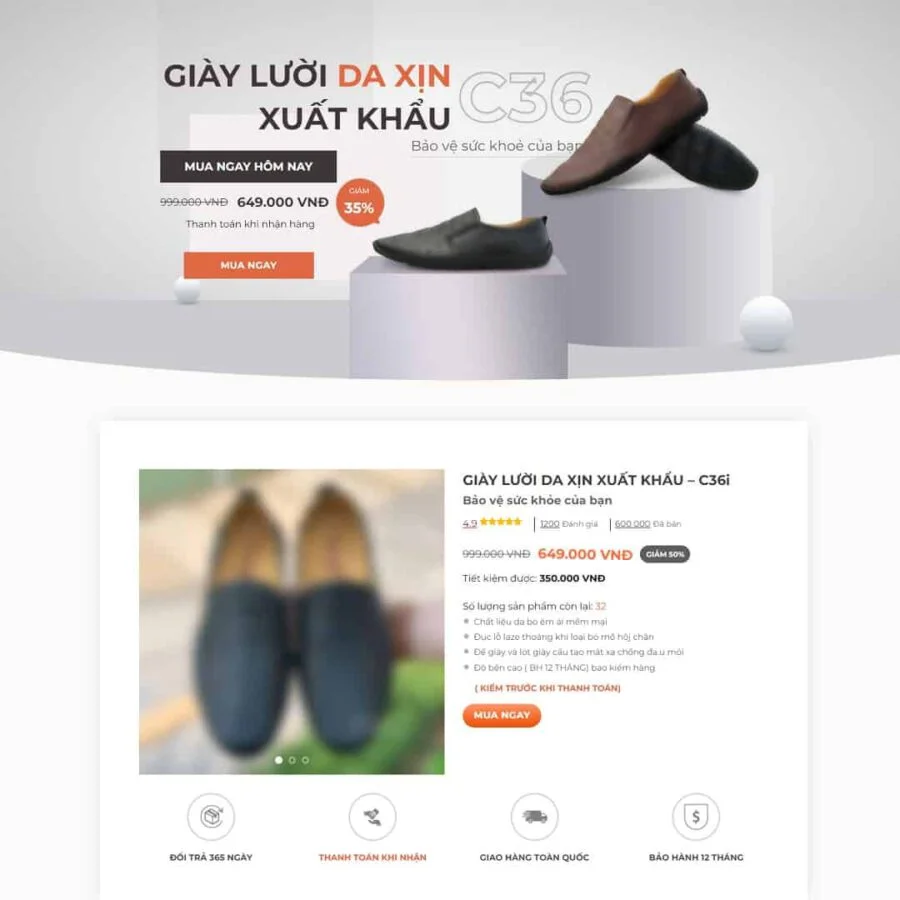Website Landing Page