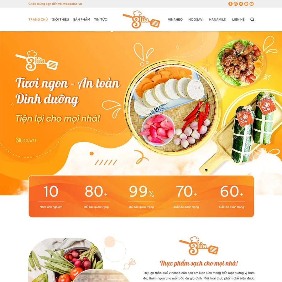 Website Thực Phẩm