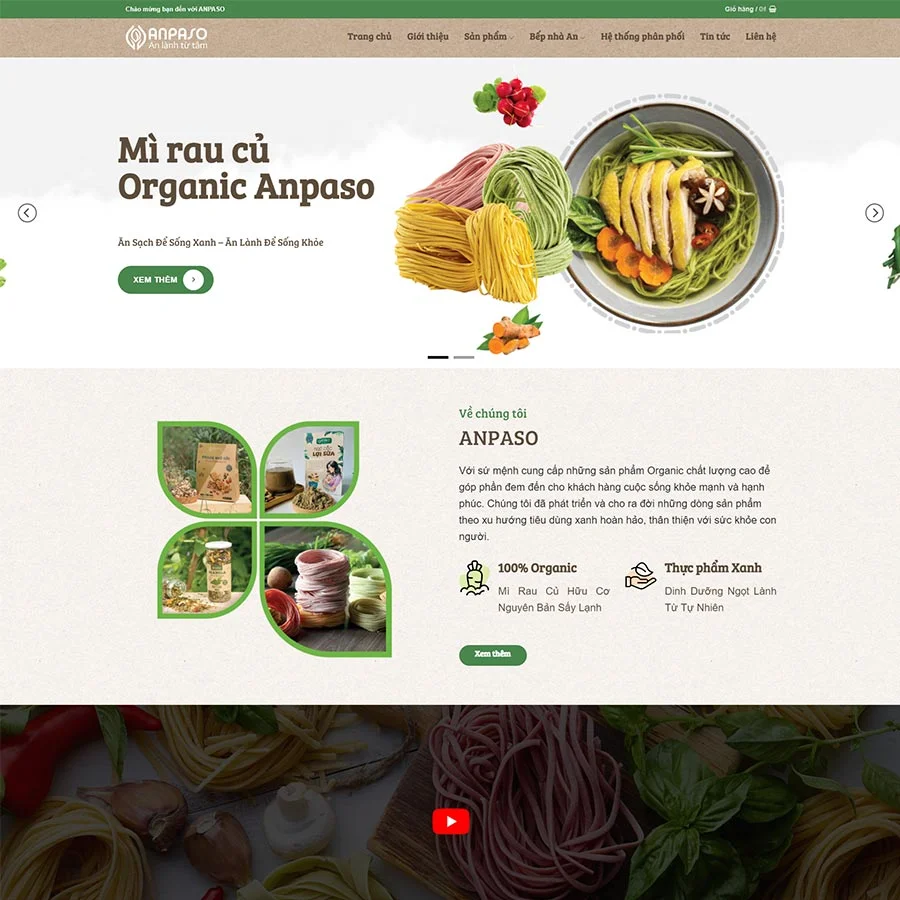 Website Thực Phẩm