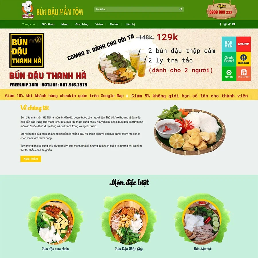 Website Thực Phẩm