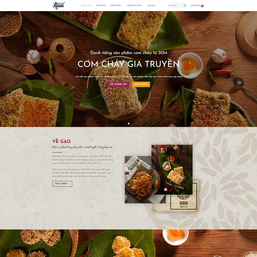 Website Thực Phẩm