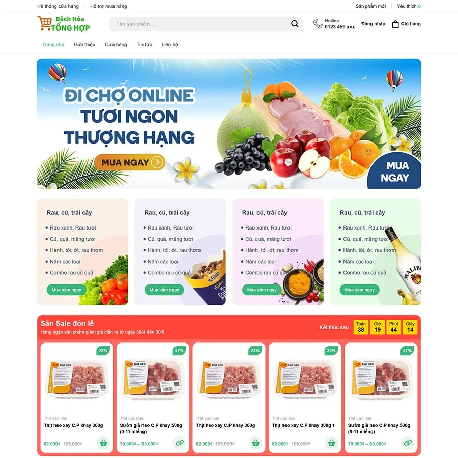 Website Thực Phẩm