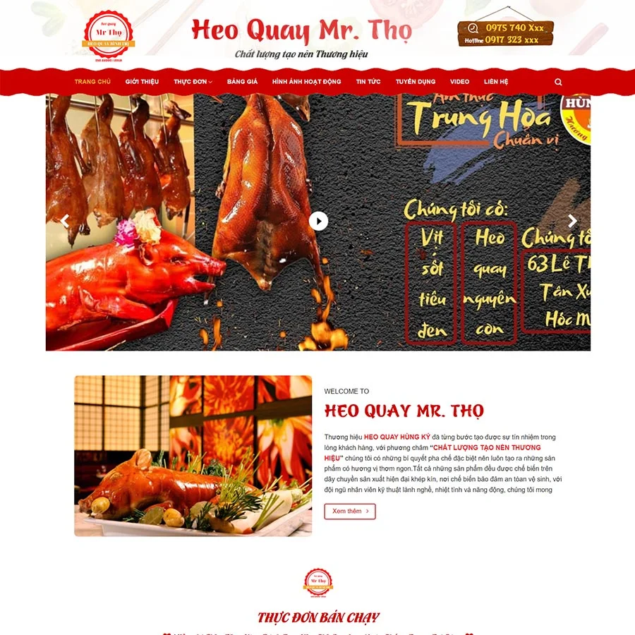 Website Thực Phẩm