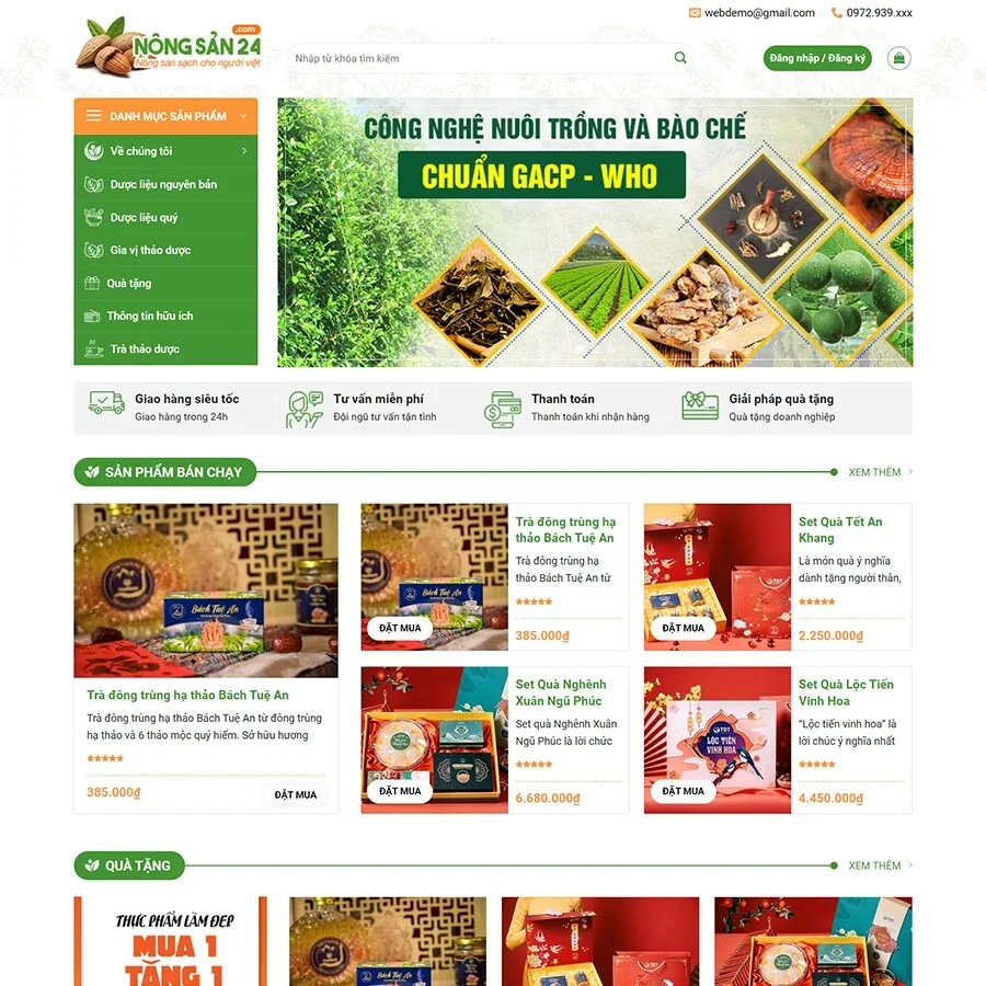 Website Thực Phẩm