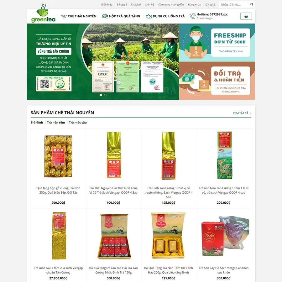 Website Thực Phẩm