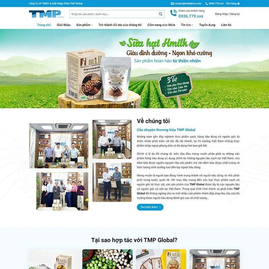 Website Thực Phẩm