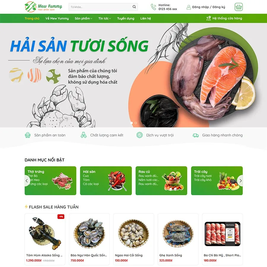 Website Thực Phẩm