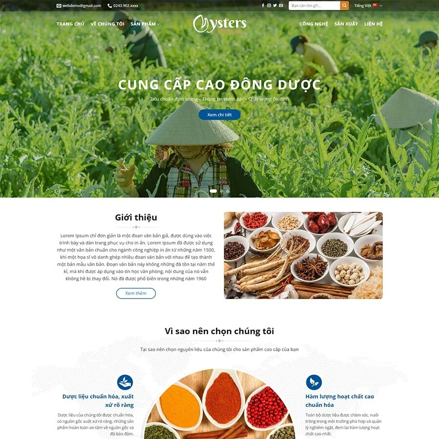 Website Thực Phẩm
