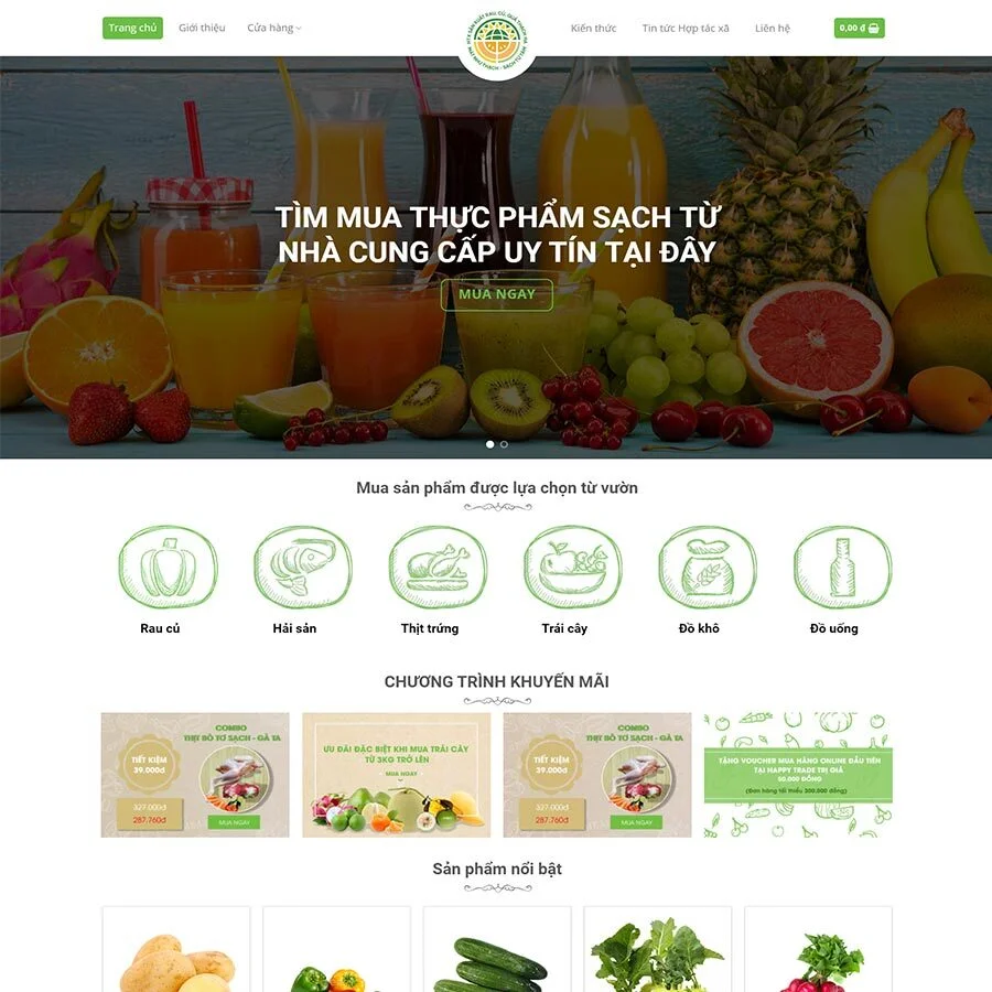 Website Thực Phẩm