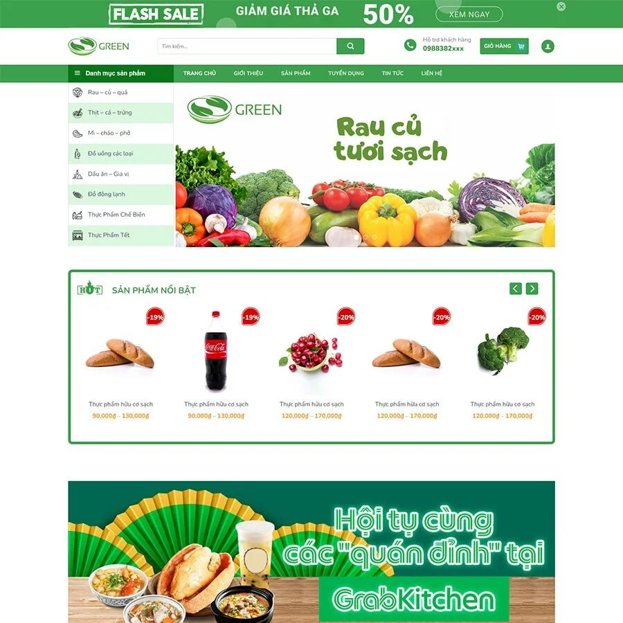 Website Thực Phẩm