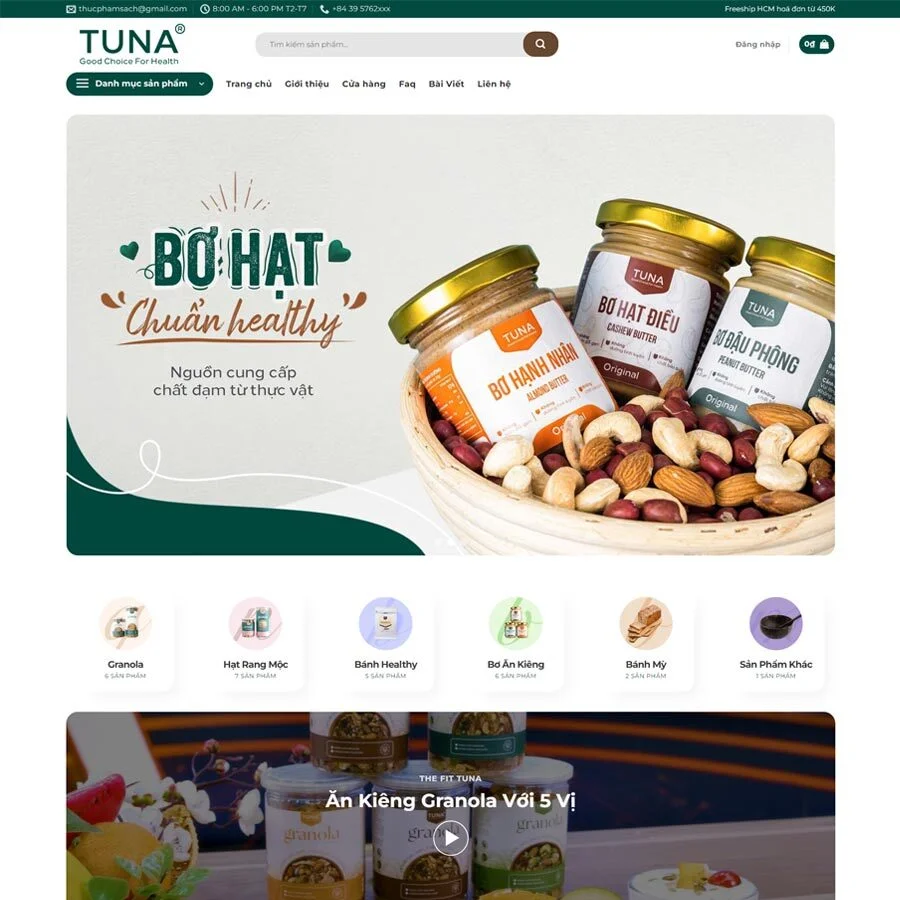Website Thực Phẩm